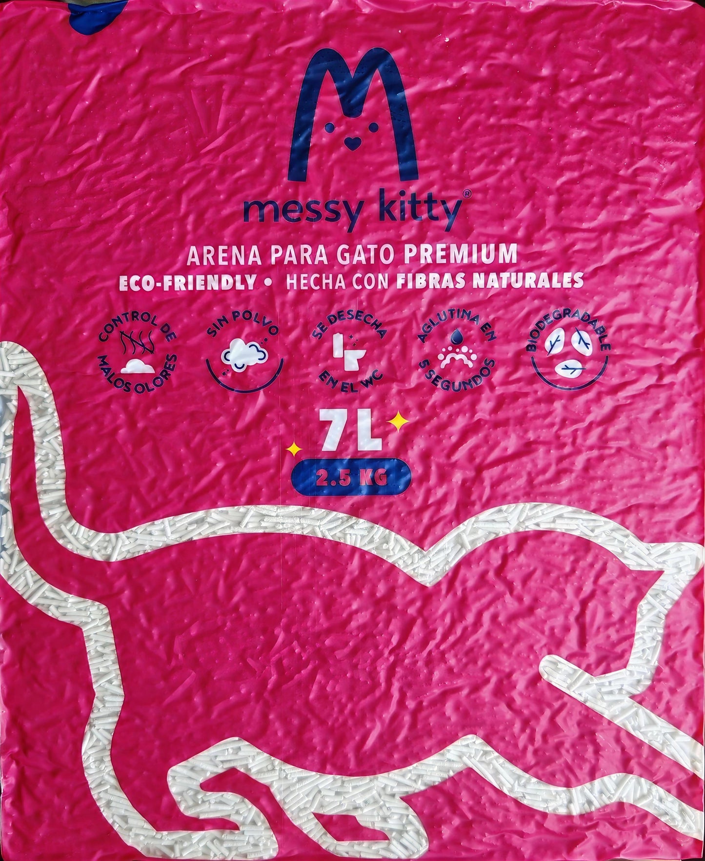 Arena para Gatos de Tofu Messy Kitty 2.5kg / /L - Messy Kitty