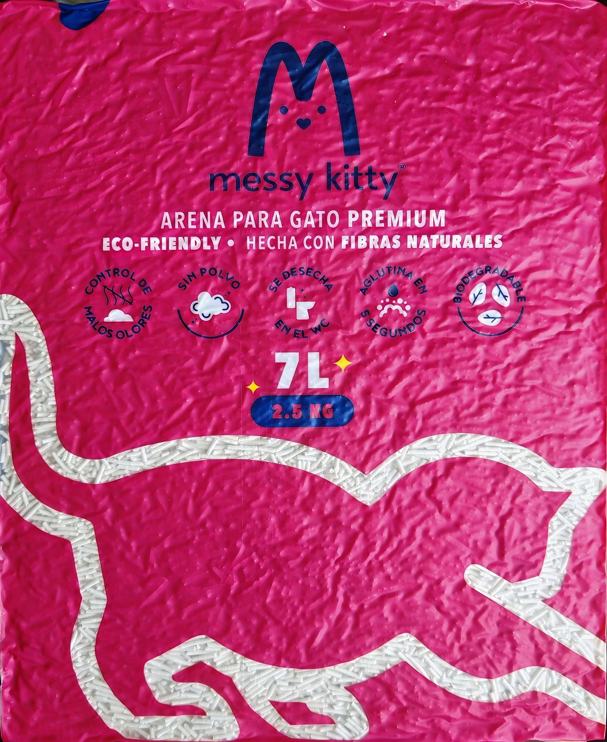 Arena para Gatos de Tofu Messy Kitty 2.5kg / /L - Messy Kitty