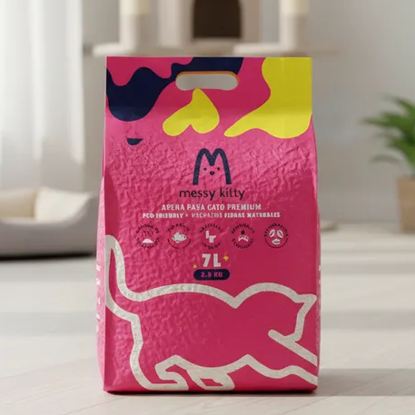 Arena para Gatos de Tofu Messy Kitty 2.5kg / /L